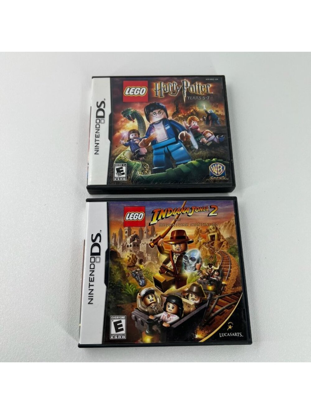 Lego Nintendo DS Game Case Indiana Jones 2 Harry Potter Lot of 2 Empty Cases